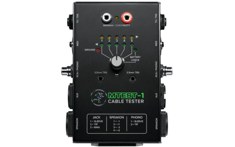 MACKIE MTest-1 тестер для готовых кабелей