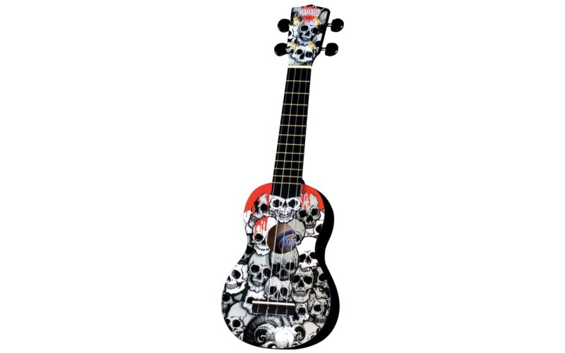 MAHALO U-40 SK Skull - укулеле сопрано с чехлом