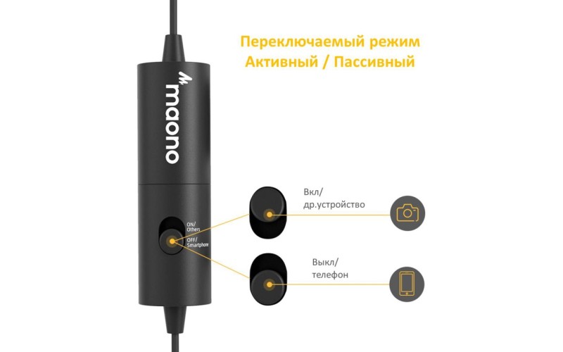 Maono AU-100 микрофон петличный