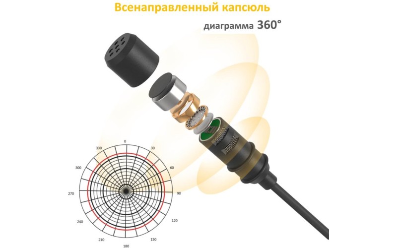 Maono AU-100 микрофон петличный