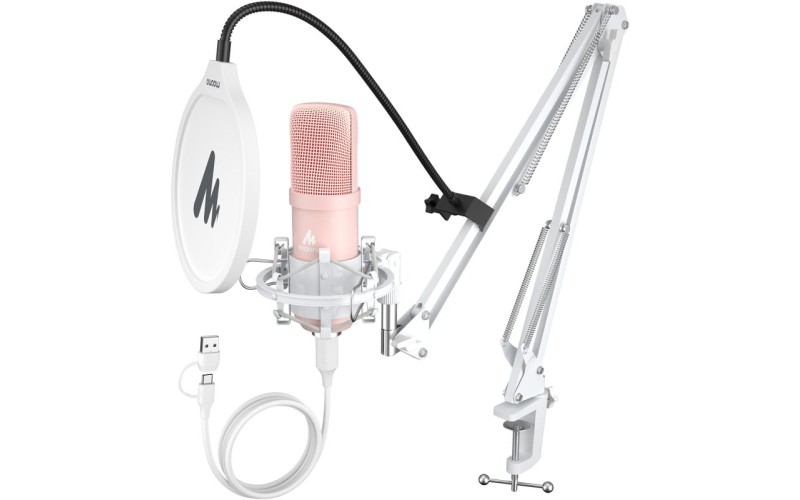 Maono AU-A04E (pink) USB микрофон конденсаторный