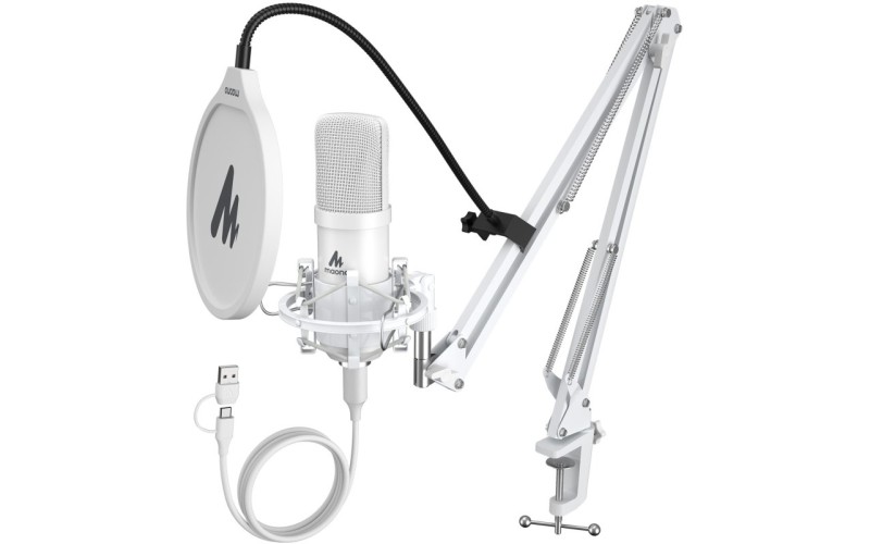 Maono AU-A04E (white) USB микрофон конденсаторный