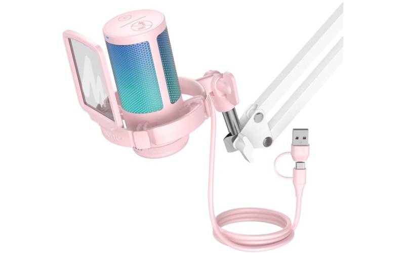 Maono DGM20S (pink) конденсаторный USB микрофон