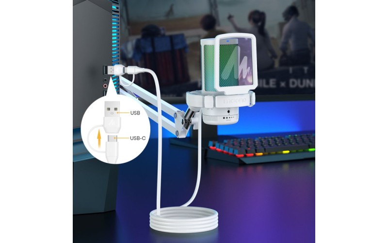 Maono DGM20S (white) конденсаторный USB микрофон