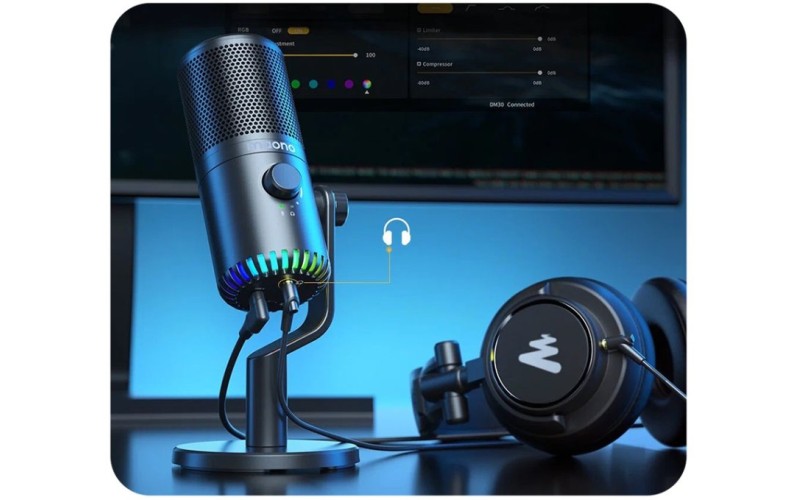 Maono DM30 конденсаторный USB микрофон