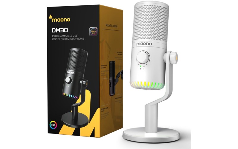 Maono DM30 (white) конденсаторный USB микрофон