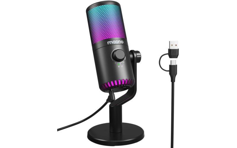 Maono DM30RGB конденсаторный USB микрофон