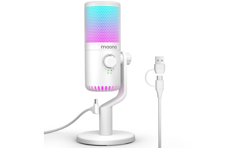 Maono DM30RGB (white) конденсаторный USB микрофон