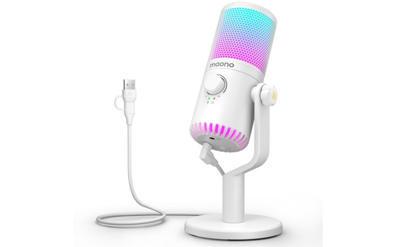 Maono DM30RGB (white) конденсаторный USB микрофон