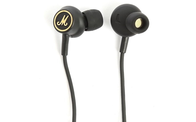 MARSHALL MODE EQ HEADPHONES BLACK & GOLD внутриканальные проводные наушники, цвет чёрно-золотистый