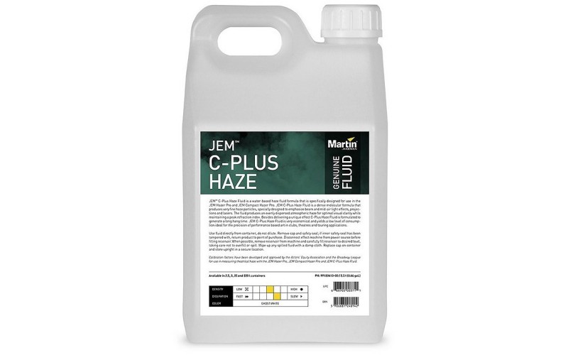 Martin C-Plus Fluid 2.5 L - Жидкость для генерат. тумана Jem Compact Hazer Pro,