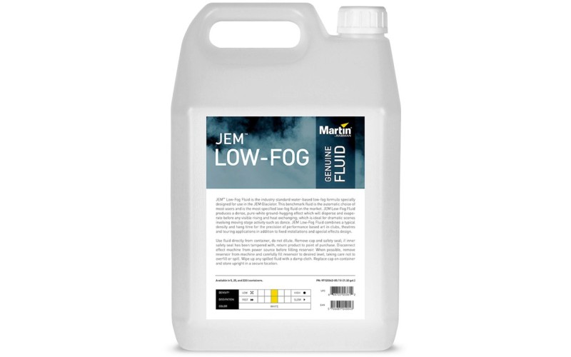 MARTIN JEM Low-Fog 5L - жидкость для генераторов тяжелого дыма 5 л.
