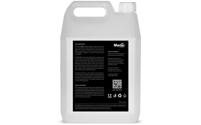 MARTIN JEM Pro-Fog 5L - жидкость для генераторов дыма, 5 литров