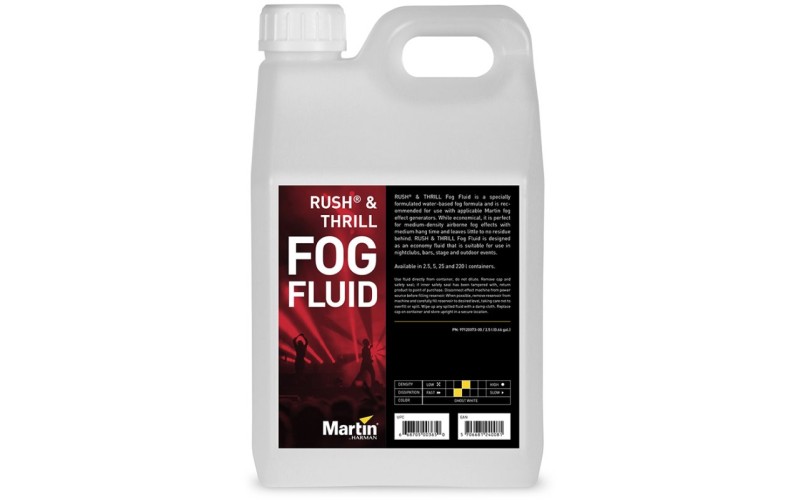 MARTIN RUSH & THRILL Fog 2,5L - жидкость для генераторов дыма , 2,5 литра