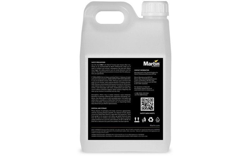 MARTIN RUSH & THRILL Fog 2,5L - жидкость для генераторов дыма , 2,5 литра
