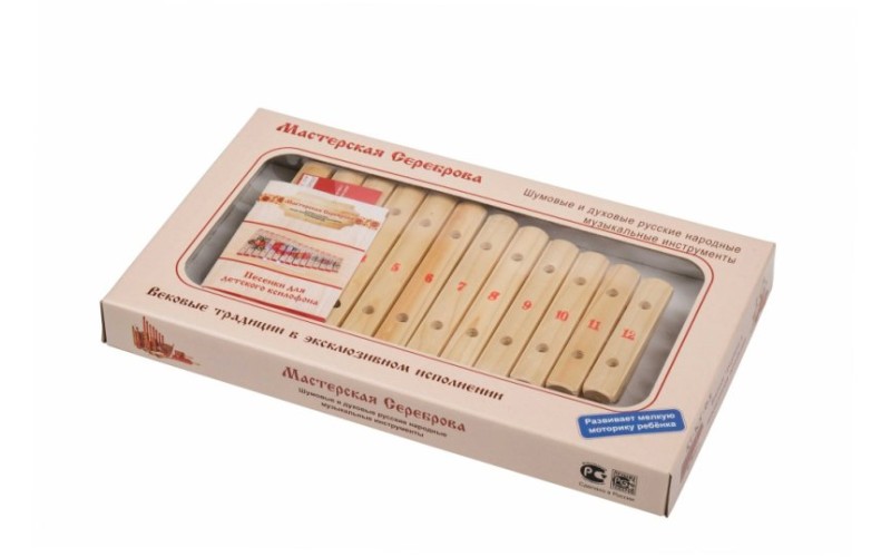 Мастерская Сереброва MS-K1-KS-03 Ксилофон диатонический (12 пластин)