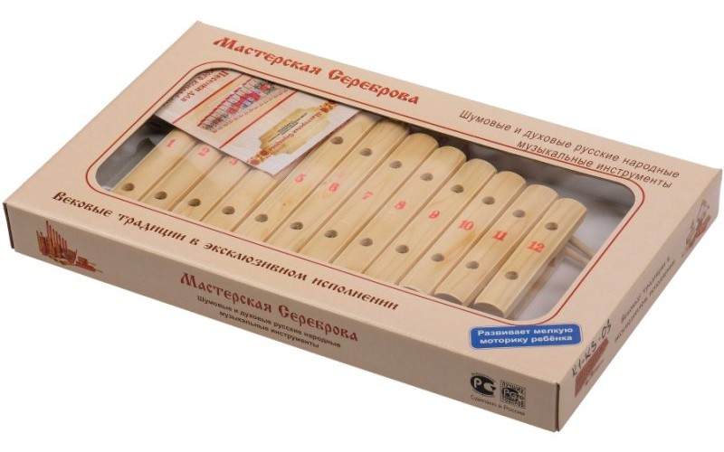 Мастерская Сереброва MS-K1-KS-07 Ксилофон диатонический (8 пластин)