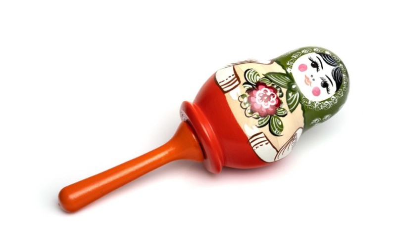 Мастерская Сереброва MS-K1-PG-11 Погремушка матрешка, средняя, 1 категория