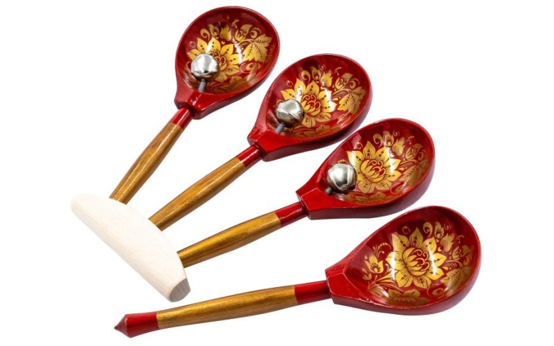 Мастерская Сереброва MS-K2-LZ-07 Ложки веерные с бубенцами