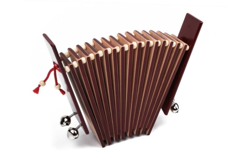 Мастерская Сереброва MS-T1-TR-04 Трещотка пластинчатая «малютка», тонировка, с бубенцами, 1 кат