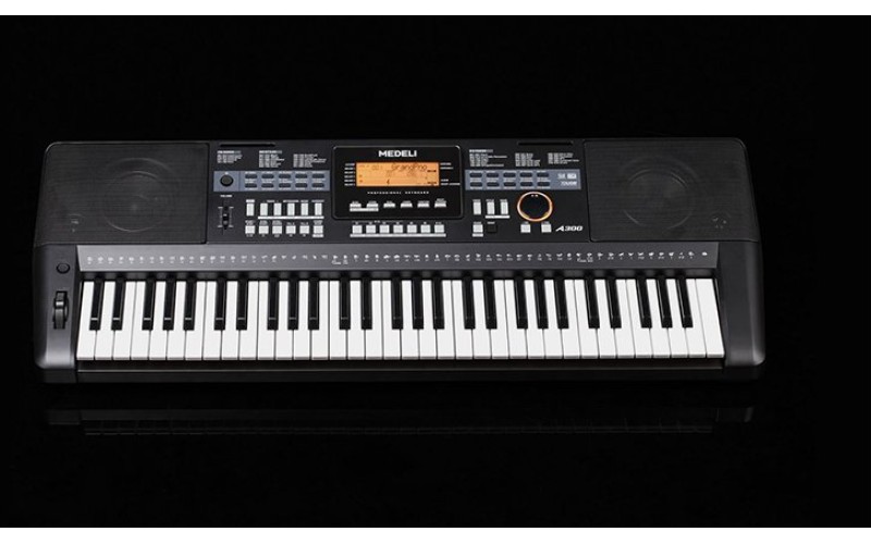 MEDELI A300 синтезатор, 61 активная клавиша, полифония 128 нот, обучение, запись, арпеджиатор, USB