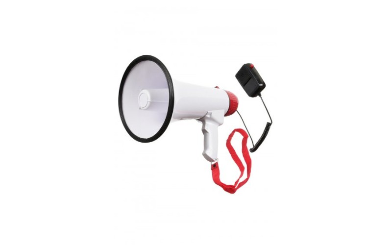 RockSet HW-20F Мегафон 15Вт сигнал сирены, функция записи, выносной микрофон