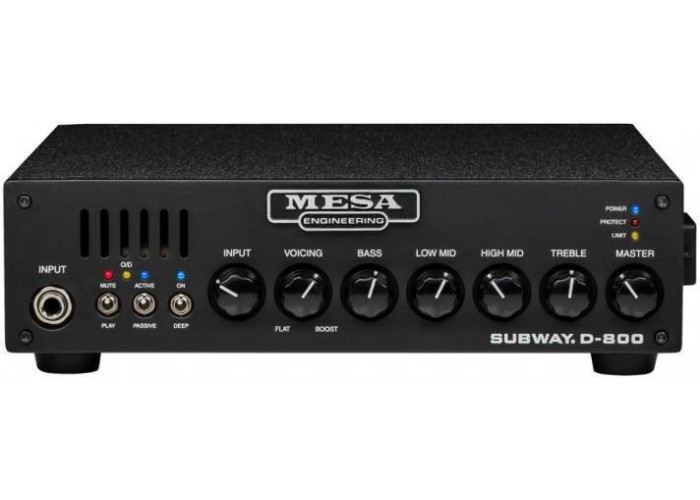 MESA BOOGIE SUBWAY D800 усилитель класса D для бас-гитары, мощность 800 Вт при 4 или 2 Ом и 400Вт пр