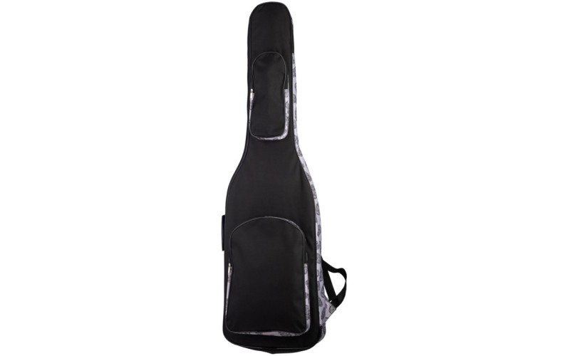 MEZZO MZ-ChGB-3b/skull2 Чехол для бас-гитары, черный/черепа