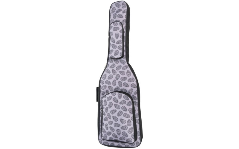 MEZZO MZ-ChGB-3skull2/b Чехол для бас-гитары, черепа, черный