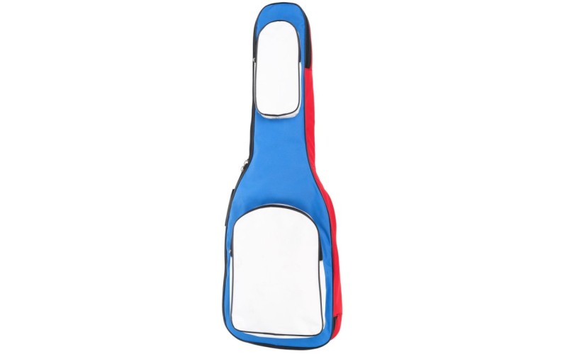 MEZZO MZ-ChGE-3 red blue wh Чехол для электрогитары, цвет триколор,