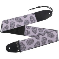 MEZZO MZ-RGE-7skull2 Ремень для гитары, череп 2