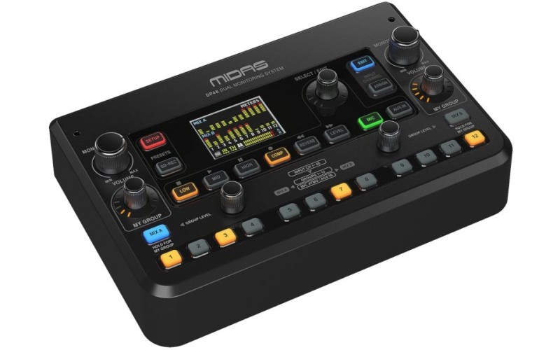 MIDAS DP48 - персональный мониторный микшер, 48 каналов, 2 микса, 2 выхода на наушники
