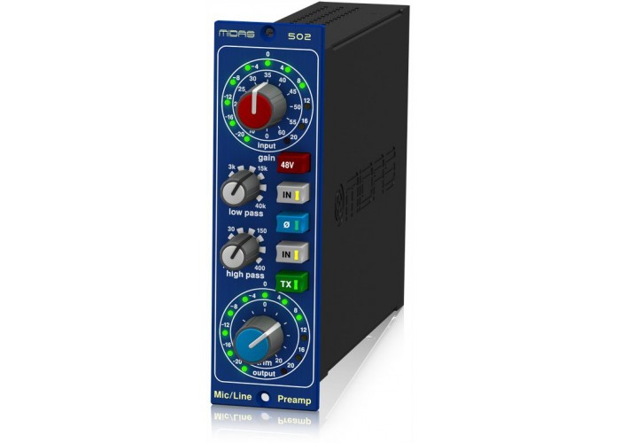 MIDAS MICROPHONE PREAMPLIFIER 502 V2 микрофонный предусилитель