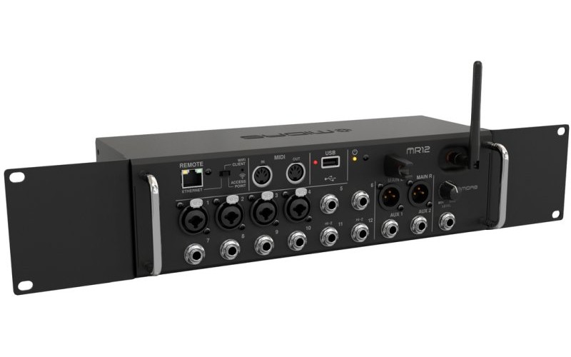 MIDAS MR12 - цифровой микшер, 4 мик. преамп. Midas XLR + 8 лин Jack,16 кан/4FX/6BUS