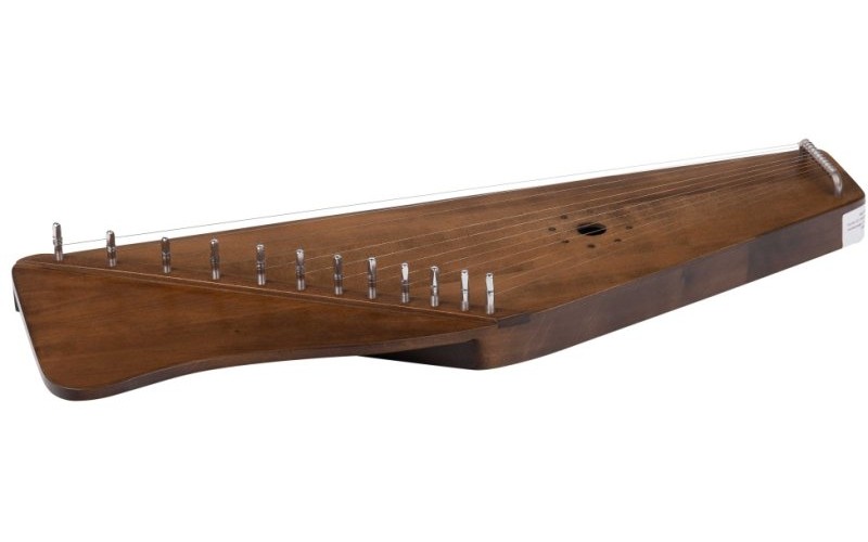 Мир гуслей MG-W12RO-EQ Гусли 12 струнные с волной, цвет палисандр, со звукоснимателем