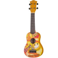 Mirra UK-300-21-XL Укулеле сопрано, с рисунком Peace