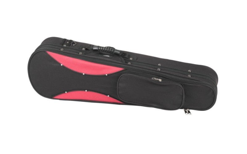 Mirra VC-G300-BKR-4/4 Футляр для скрипки размером 4/4, черный/красный