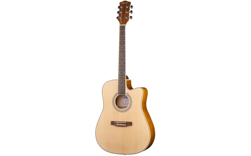Mirra WM-C4115-NR Гитара акустическая, с вырезом, цвет натуральный