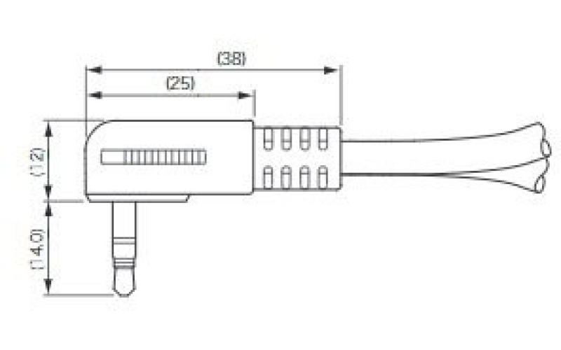 Mogami 3.5S-2R-3Ft кабель Y-адаптер угловой