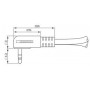 Mogami 3.5S-2R-3Ft кабель Y-адаптер угловой