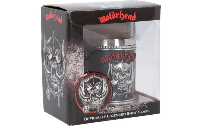 Motorhead Shot Glass 7cm 5.5x5.5x7 holds 50ml Сувенирная рюмка Motorhead, лицензионная сувенирная пр