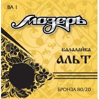 Мозеръ BA1 Комплект струн для балалайки альт, бронза 80/20
