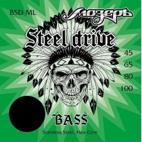 Мозеръ BSD-ML Steel Drive Комплект струн для бас-гитары, сталь, 45-100