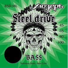 Мозеръ BSD-ML Steel Drive Комплект струн для бас-гитары, сталь, 45-100