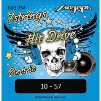 Мозеръ NH-7M Hit Drive Комплект струн для 7-струнной электрогитары, Medium, 10-57, никель