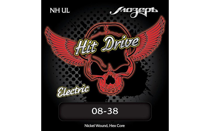 Мозеръ NH-UL Hit Drive Ultra Light Комплект струн для электрогитары, 8-38