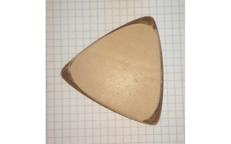 Мозеръ P502 Медиатор кожаный для балалайки контрабас, треугольный, 2х слойный