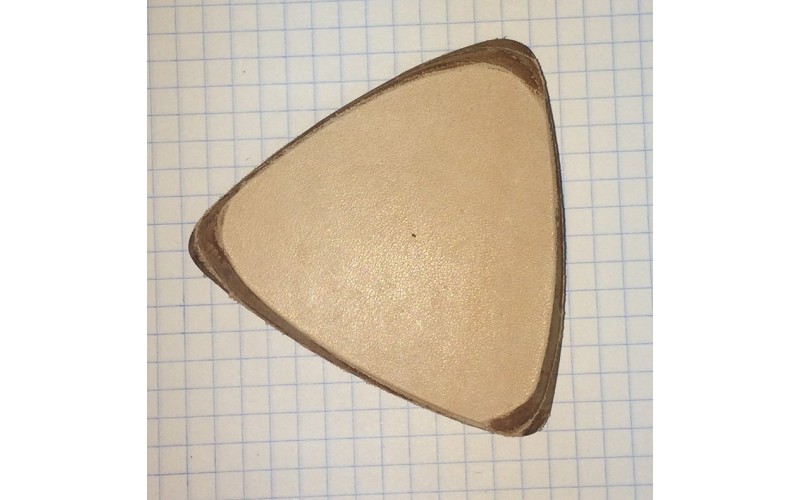 Мозеръ P503 Медиатор кожаный для балалайки контрабас, треугольный, 3х слойный