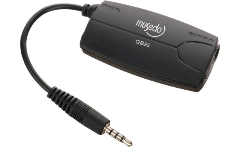Musedo GB-2I Гитарный/бас-гитарный iPhone адаптер для приложения Strumtune