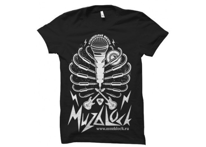 MUZBLOCK T-shirts Music Skeleton – футболки, S, M, L, XL